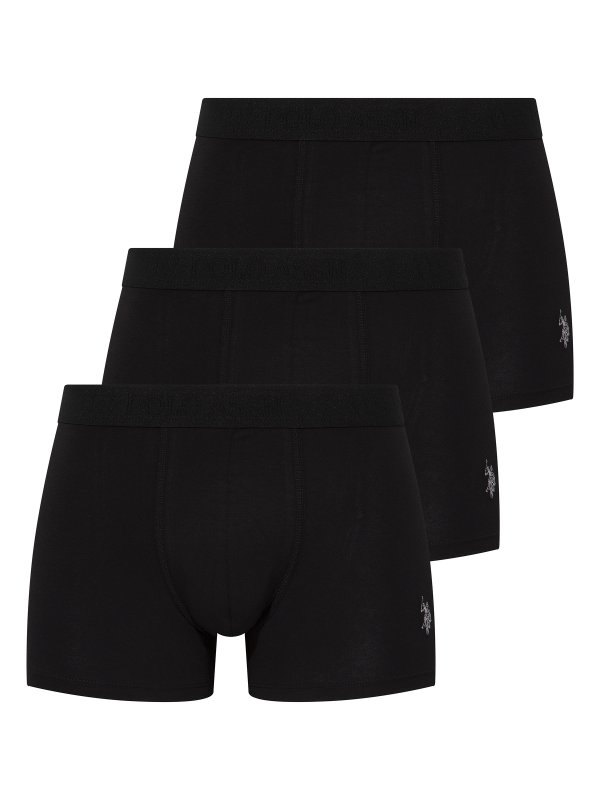 U.S. POLO ASSN. 3Pack boxerky 80173 černé  | Vermali.cz